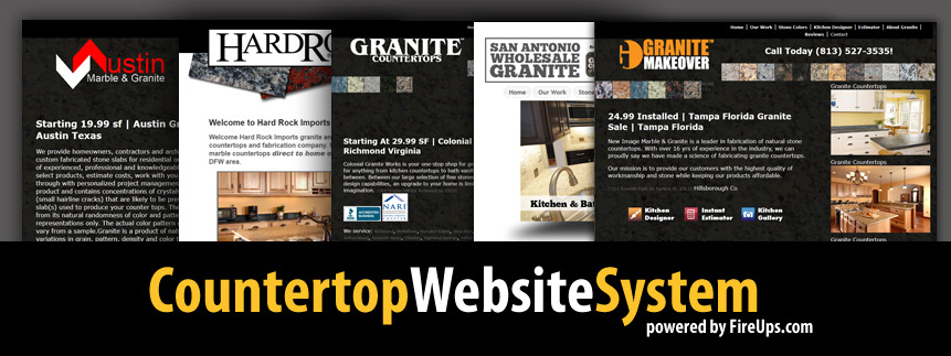 Countertop Website System and Web Design